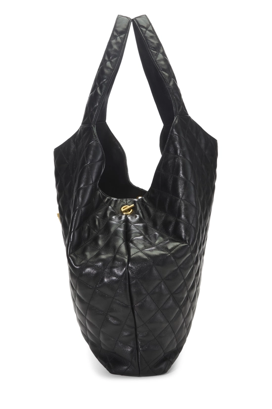Black Lambskin Icare Shopping Tote Maxi, , large image number 2