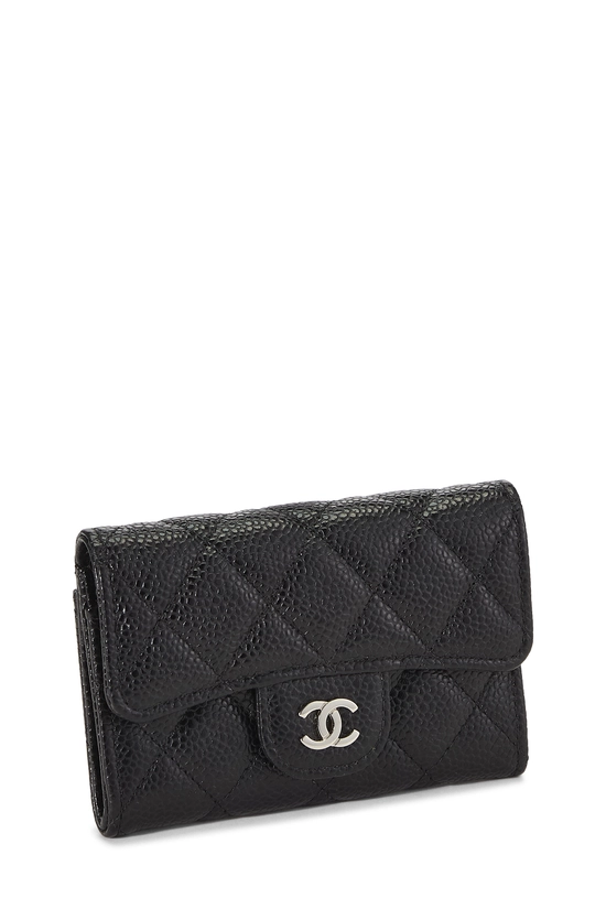 Black Caviar Classic Flap Card Holder, , large image number 1