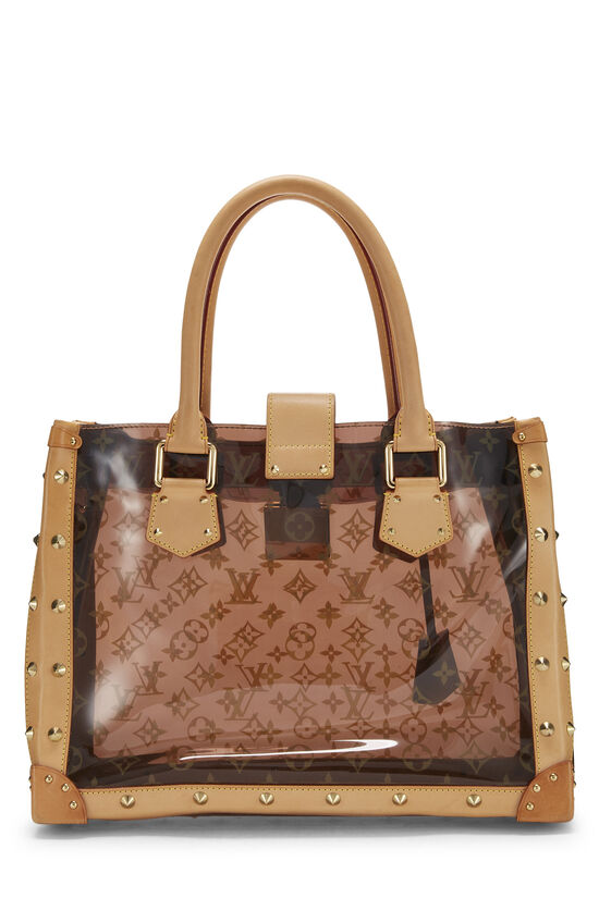 Lv clear monogram ambre cabas cruise tote, Luxury, Bags & Wallets