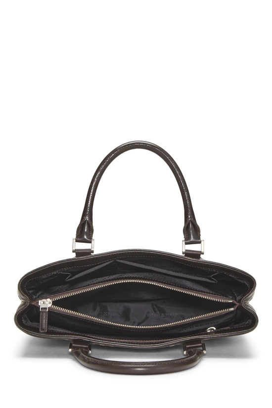 Brown Nylon House Check Handbag Medium, , large image number 5