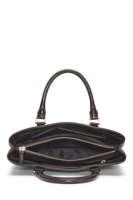 Brown Nylon House Check Handbag Medium, , large image number 5