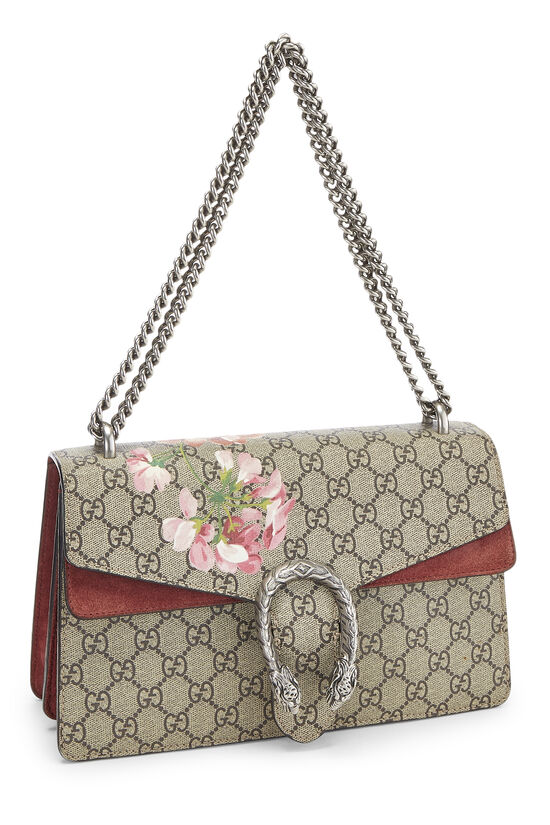 Pink GG Blooms Supreme Canvas Dionysus Shoulder Bag Small, , large image number 1