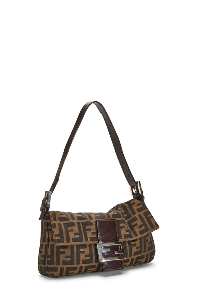 Fendi Brown Zucca Canvas Baguette — photo 2