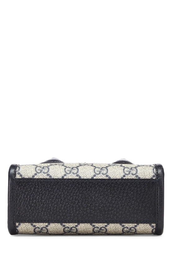 Navy GG Supreme Interlocking Tote Mini, , large image number 4