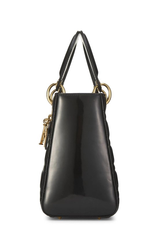 Black Cannage Quilted Patent Leather Lady Dior Medium, , large image number 2