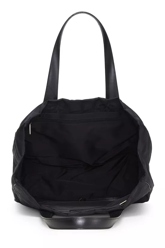 Black Nylon Travel Line Tote Medium, , large image number 5