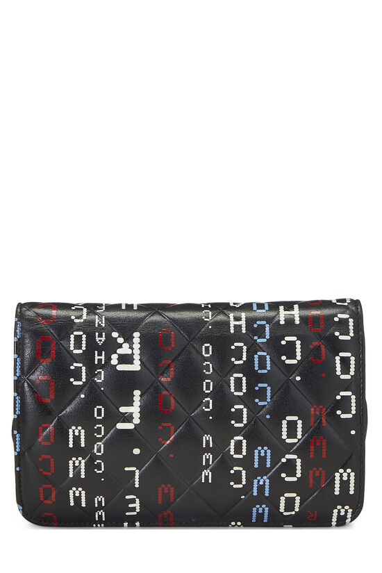 Black & Multicolor Lambskin Data Center Wallet on Chain (WOC), , large image number 4