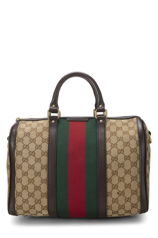 Original GG Canvas Vintage Web Boston Bag Medium, , large image number 0