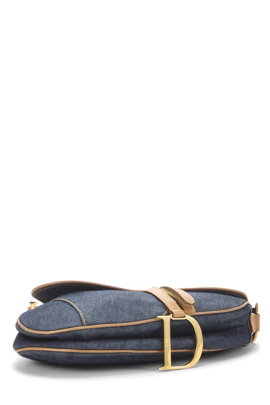 Navy Denim Saddle Bag, , large image number 4
