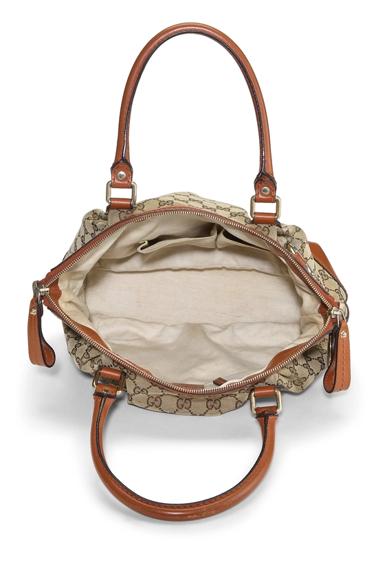 Orange Original GG Canvas Sukey Zip Handbag, , large image number 5