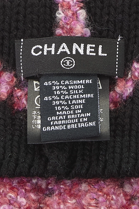 Pink Cashmere 'CC' Beanie, , large image number 2