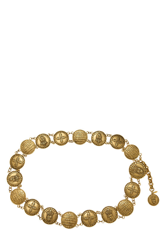 Gold Rue Cambon Chain Belt, , large image number 0