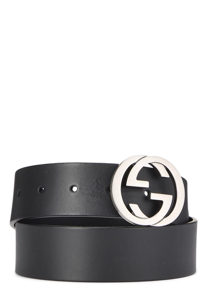 Black Leather Belt 75