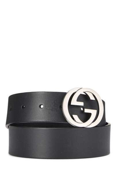 Black Leather Belt 75