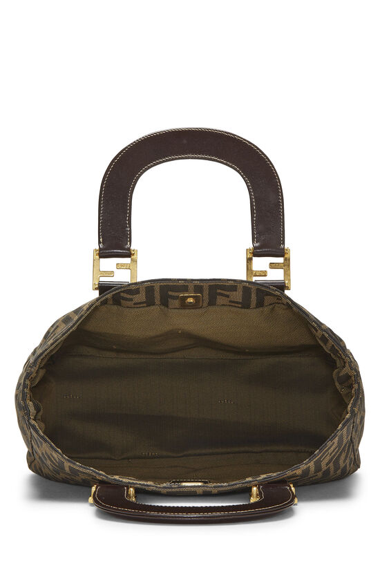 Brown Zucca Canvas Handbag Small, , large image number 5