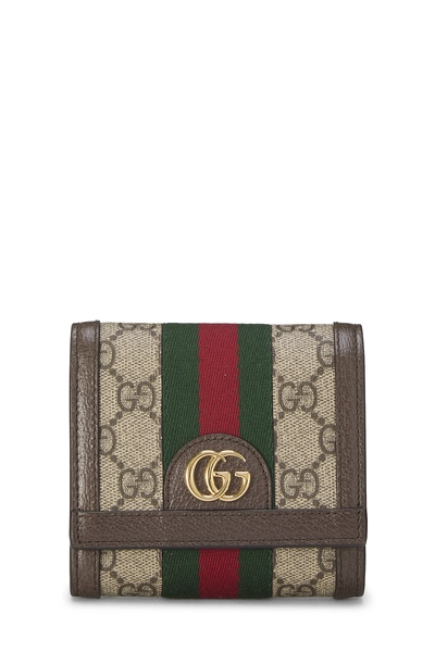 Original GG Supreme Canvas Ophidia Compact Wallet
