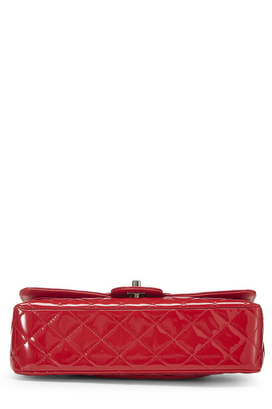 Red Quilted Patent Leather Classic Double Flap Medium, , large image number 5
