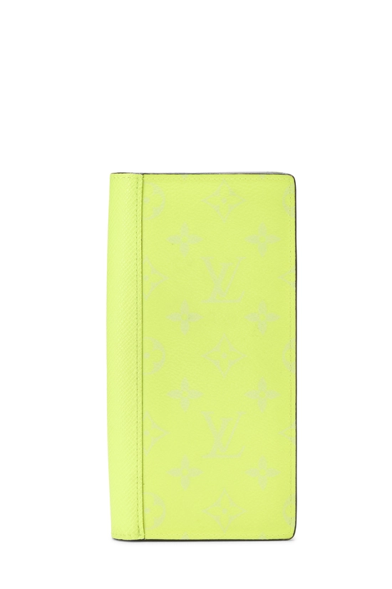 Yellow Monogram Taigarama Brazza Wallet, , large image number 0