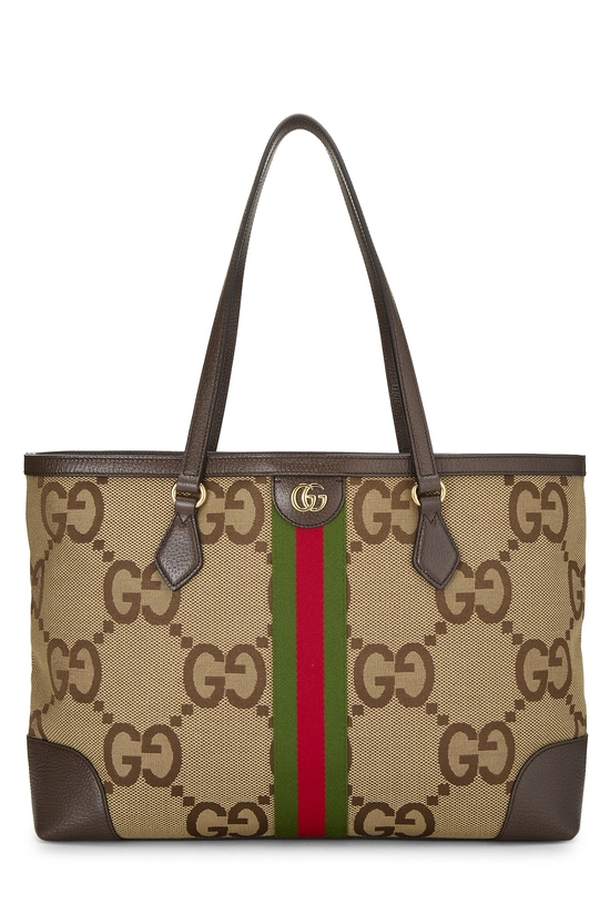 Original Jumbo GG Canvas Ophidia Tote, , large image number 0