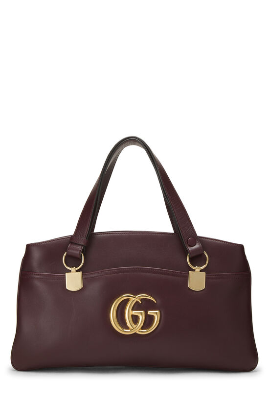 Burgundy GG Leather Arli Shoulder Bag, , large image number 0