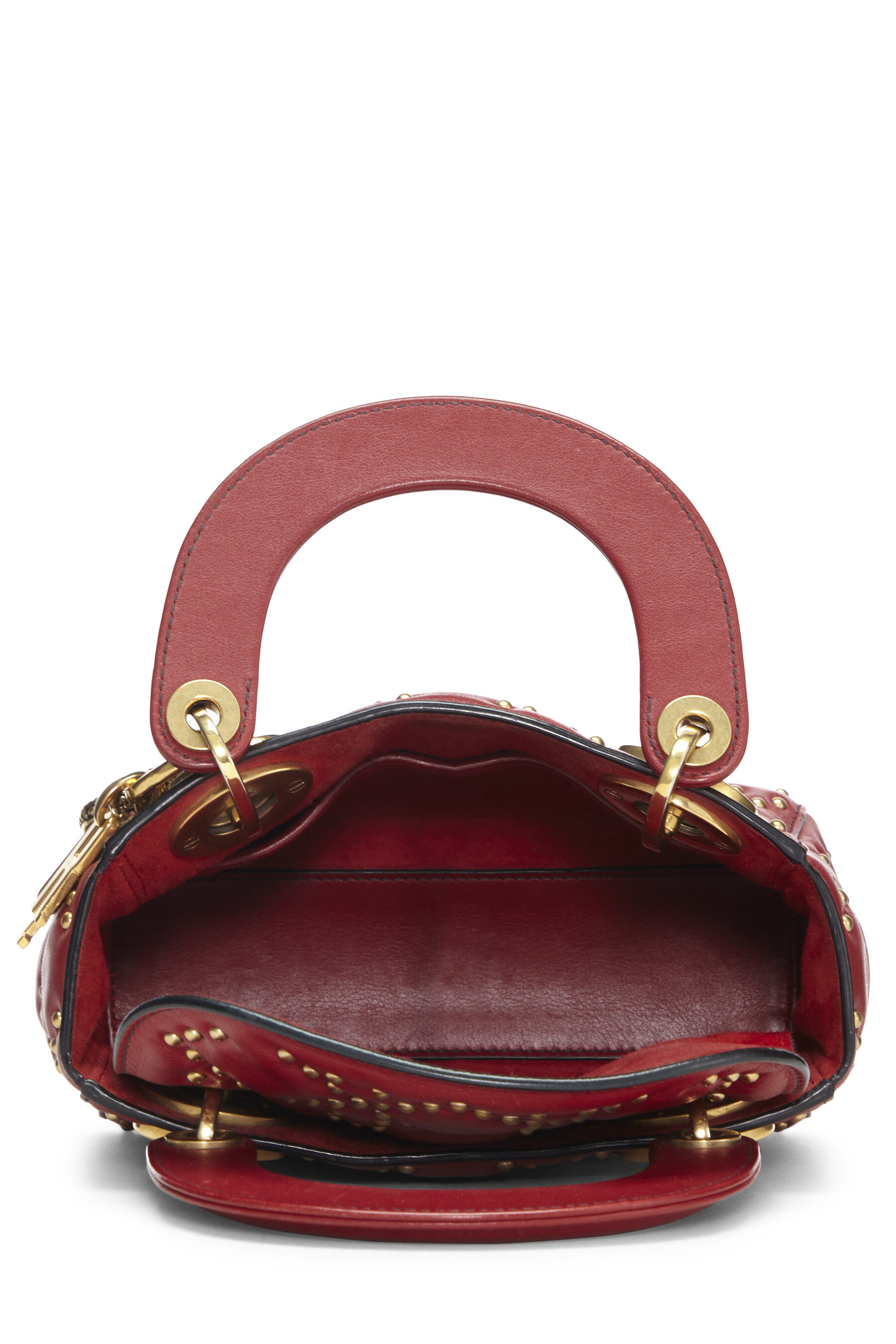 Leather handbag Christian Dior Purple in Leather  4547991