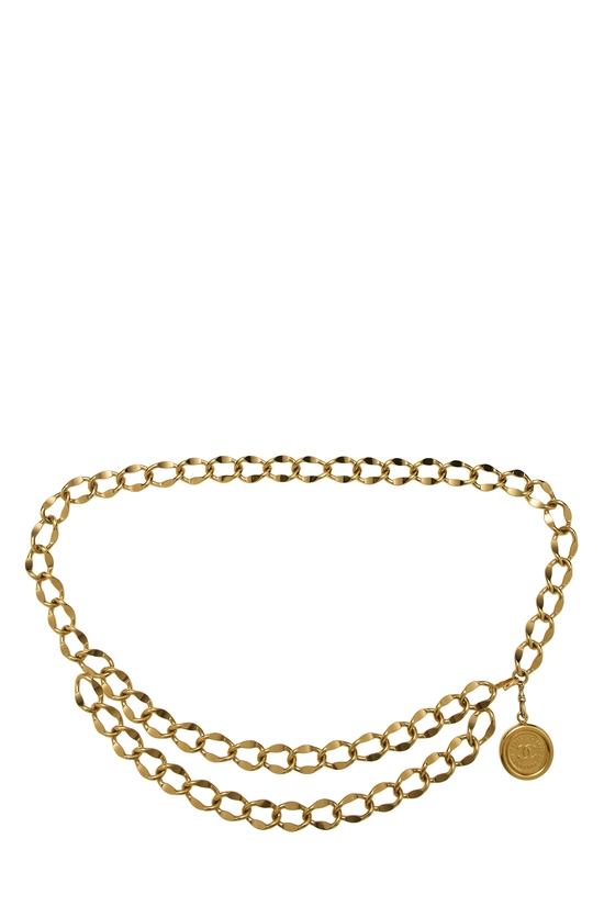 Gold 'CC' Chain Belt 2, , large image number 0