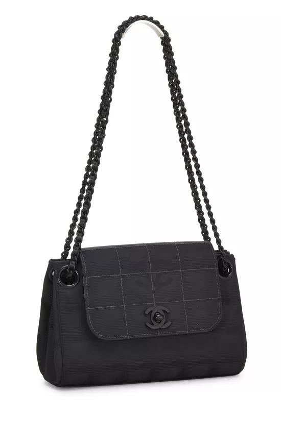 Black Nylon Travel Line Shoulder Bag Mini, , large image number 1