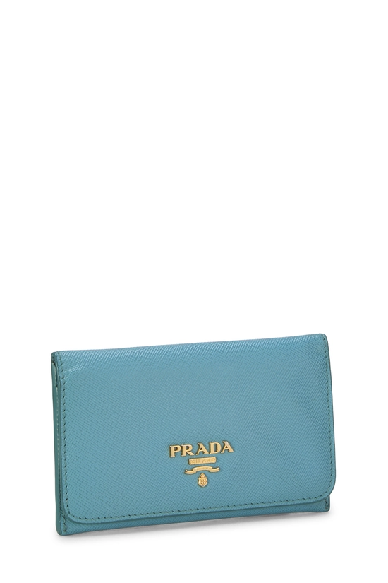 Blue Saffiano Card Holder, , large image number 1