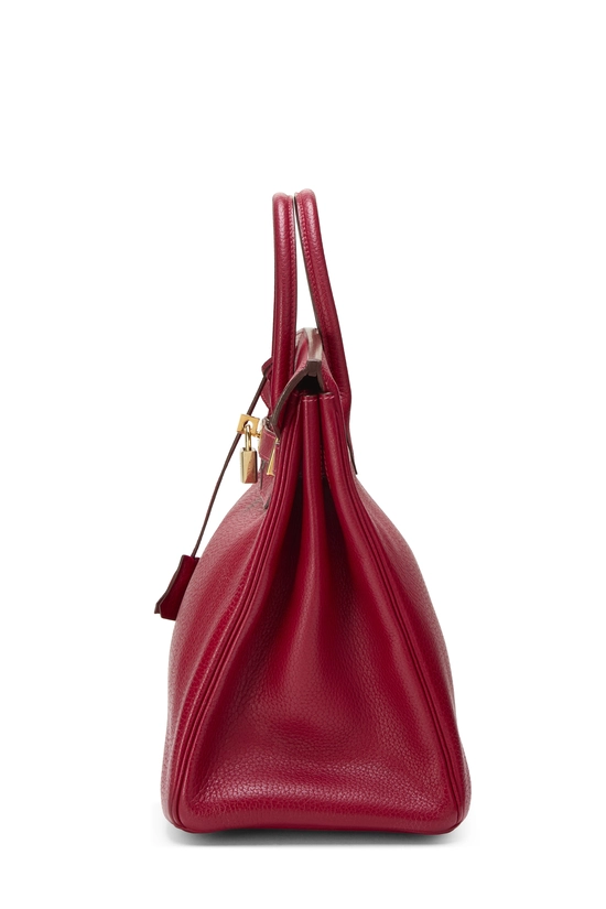Rouge Vif Fjord Haut &agrave; Courroies "HAC" Birkin 32cm, , large image number 2