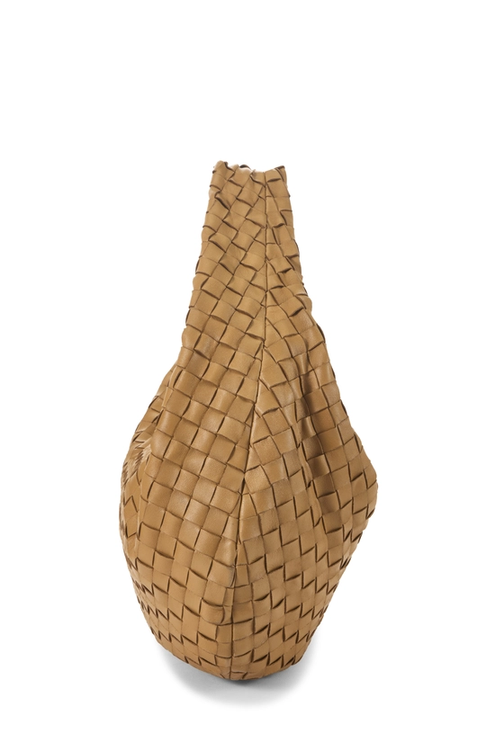 Brown Intrecciato Leather Jodie Small, , large image number 2