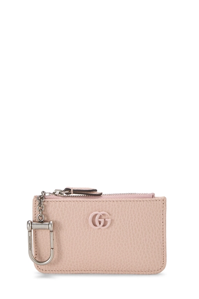 Pink Leather Card Holder