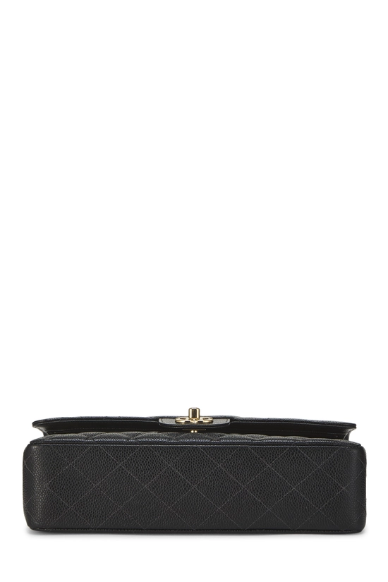 Black Quilted Caviar Classic Double Flap Medium, , large image number 4
