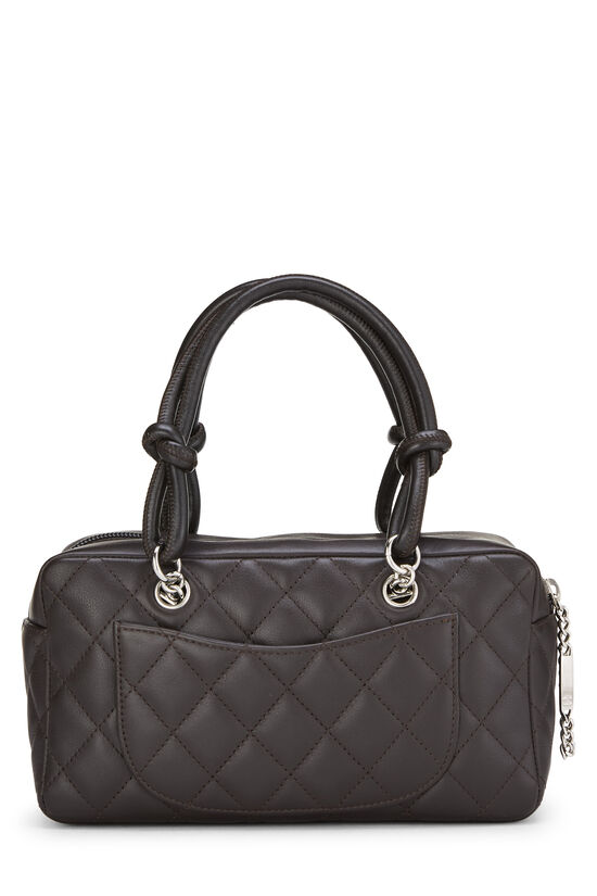 Brown Calfskin Cambon Handbag Small, , large image number 3