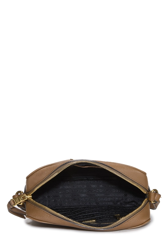 Brown Vitello Daino Camera Crossbody Bag, , large image number 5