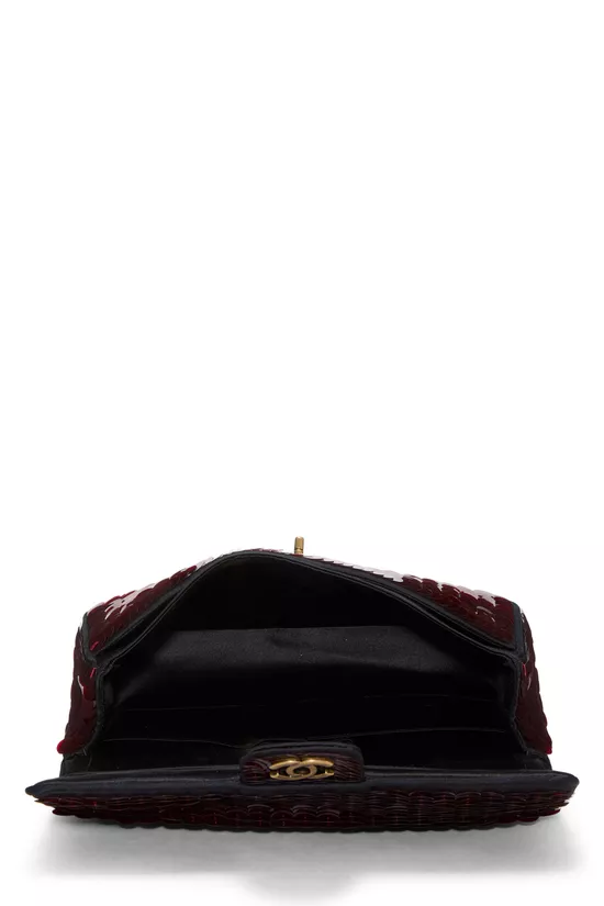 Paris-Shanghai Red Paillette Classic Double Flap Medium, , large image number 5