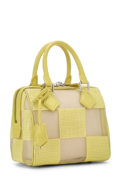 Louis Vuitton Yellow Damier Optic Mesh Speedy Cube TPM — photo 2