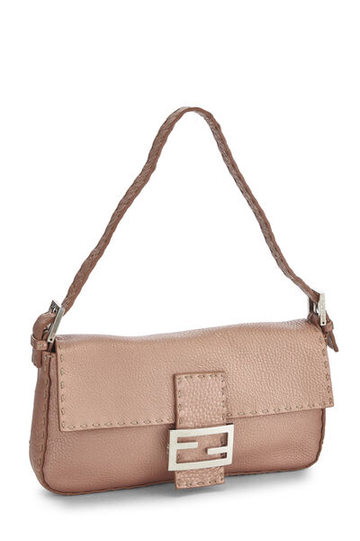 Pink Leather Selleria Baguette, , large