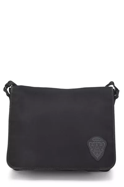 Black Canvas Hysteria Messenger Bag