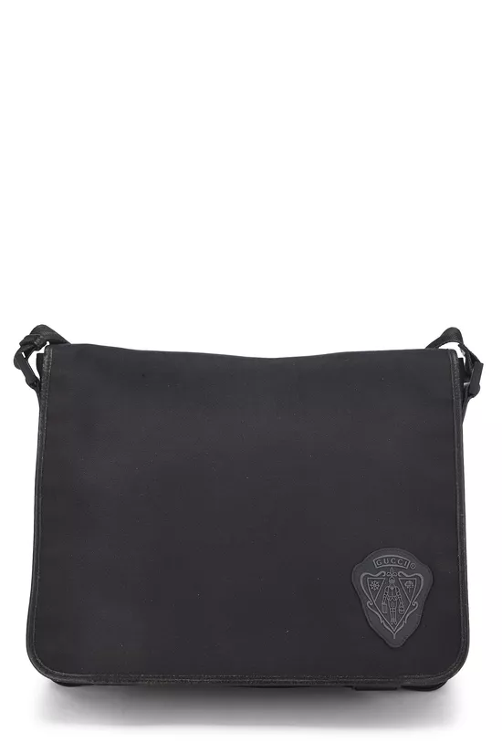 Black Canvas Hysteria Messenger Bag, , large image number 0
