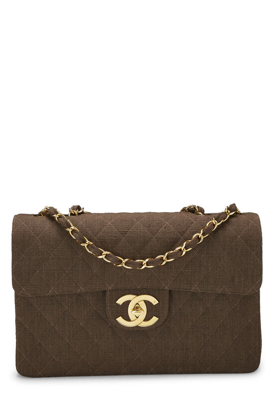 Chanel Vintage Diamond CC Flap Pocket Shoulder Bag Quilted Suede Medium  Brown