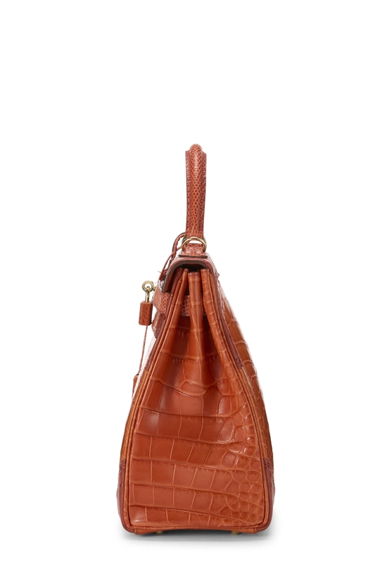 Sanguine Matte Alligator Grand Mariage Kelly Retourne 32, , large image number 2