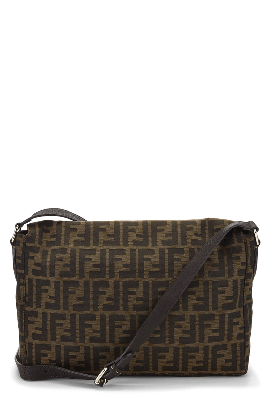 Brown Zucca Canvas Selleria Messenger, , large image number 3