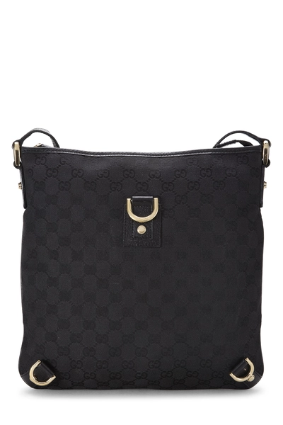 Gucci Black GG Canvas D-Ring Abbey Messenger
