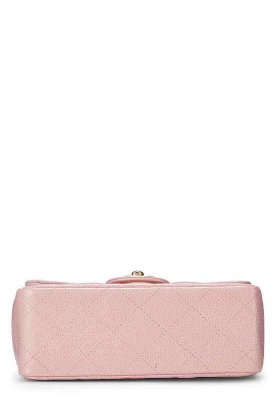 Pink Quilted Caviar Classic Square Flap Mini, , large image number 5