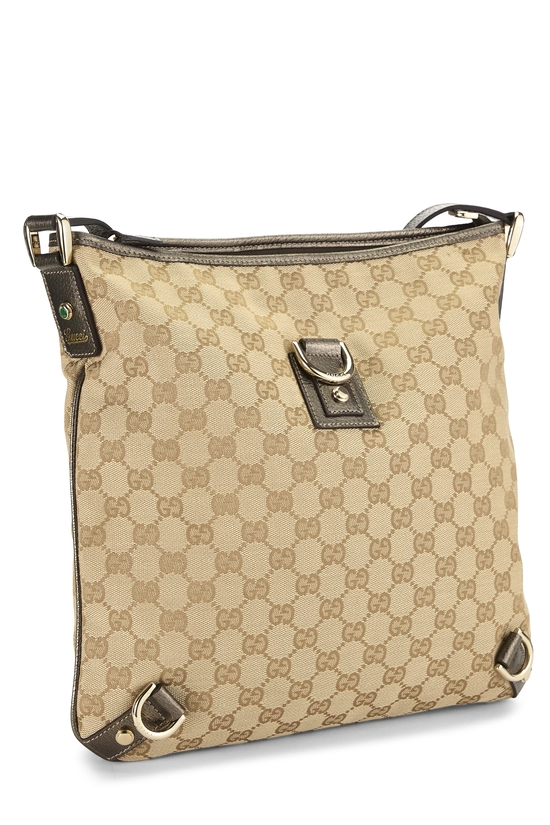 Gold Original GG Canvas D-Ring Abbey Messenger, , large image number 1