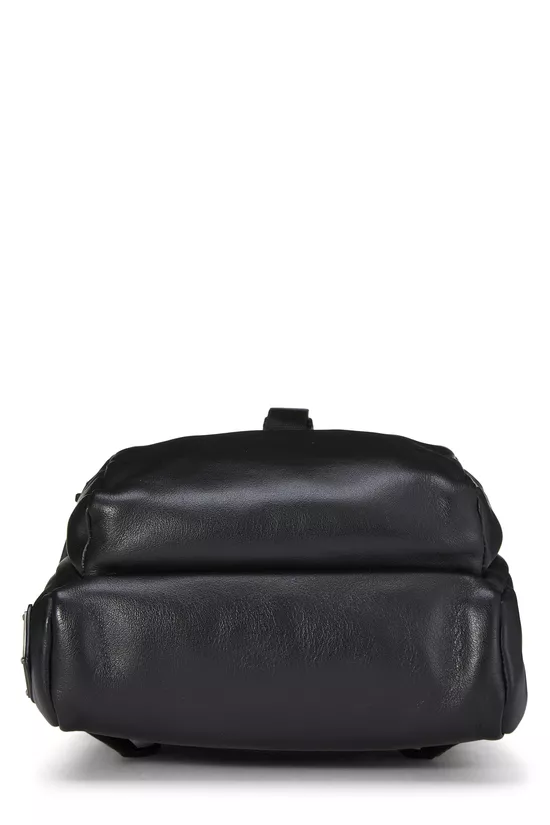 Black Leather Sling Backpack, , large image number 4