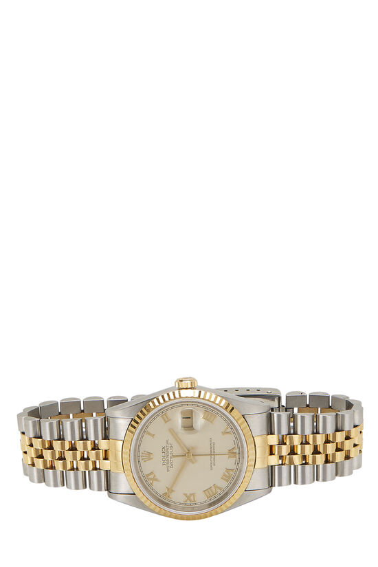 Stainless Steel & 18K Yellow Gold Pyramid Datejust 16233 36mm, , large image number 2