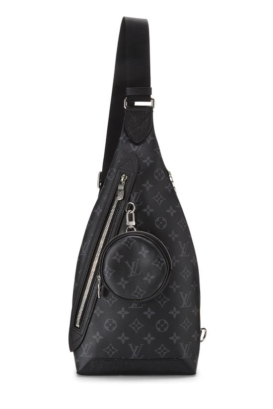 Black Monogram Eclipse Canvas Duo Sling Bumbag, , large image number 0