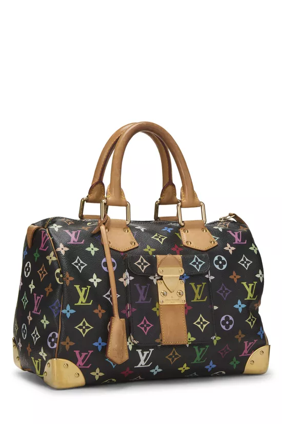 Takashi Murakami x Louis Vuitton Black Monogram Multicolore Speedy 30, , large image number 1