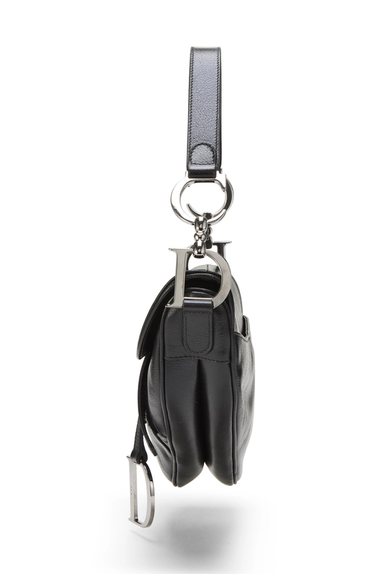 Black Leather Saddle Bag, , large image number 2